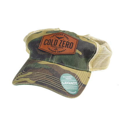 Cold Zero Leather Patch Dad Hat